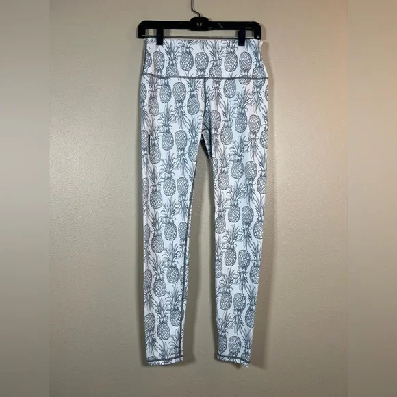Love Fitness Pineapplee Legging Full Length White size large - Picture 2 of 9